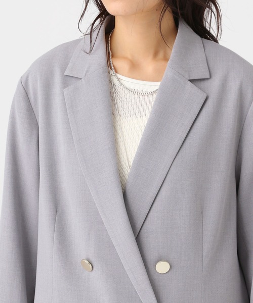 Elura（エルーラ）の「映えラクテーラードジャケット/634734（テーラードジャケット・レディース・ライトグレー/ネイビー/チェック・SMALL/MEDIUM）」の21枚目の写真