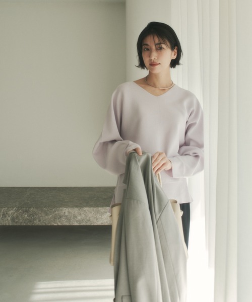 Elura（エルーラ）の「映えラクテーラードジャケット/634734（テーラードジャケット・レディース・ライトグレー/ネイビー/チェック・SMALL/MEDIUM）」の4枚目の写真