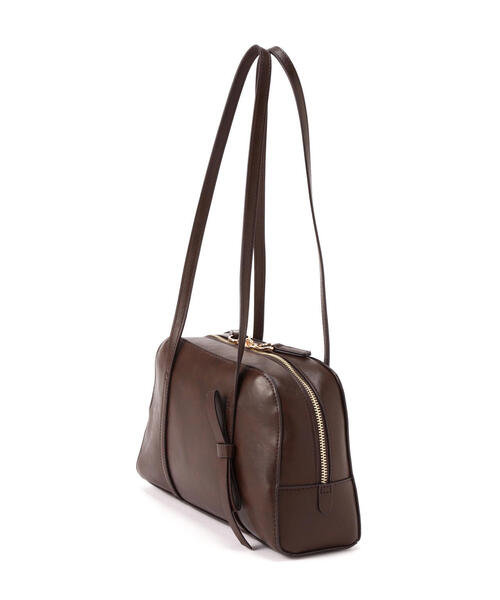 NATURAL BEAUTY BASIC（ナチュラルビューティーベーシック）の「◇アシメリボンボストンバッグ（ボストンバッグ・レディース・ダークブラウン/オフホワイト・ﾌﾘ-）」の11枚目の写真