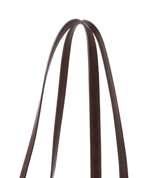 NATURAL BEAUTY BASIC（ナチュラルビューティーベーシック）の「◇アシメリボンボストンバッグ（ボストンバッグ・レディース・ダークブラウン/オフホワイト・ﾌﾘ-）」の12枚目の写真