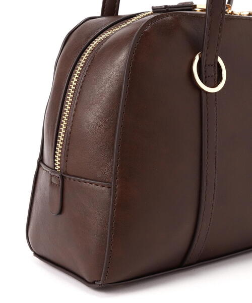 NATURAL BEAUTY BASIC（ナチュラルビューティーベーシック）の「◇アシメリボンボストンバッグ（ボストンバッグ・レディース・ダークブラウン/オフホワイト・ﾌﾘ-）」の5枚目の写真