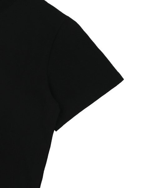 SUIBOM（スイボム）の「キャッチングアイ クロップTシャツ - ブラック（Tシャツ/カットソー・レディース・その他・ONE SIZE）」の5枚目の写真
