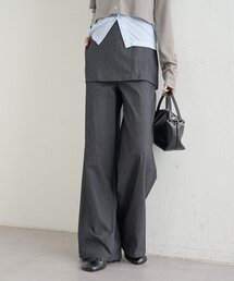 レイヤードロングパンツ