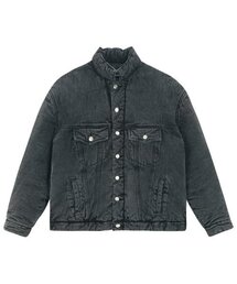 INTERSECTION（インターセッション）の「オーバーサイズパディッドデニムジャケット[ブラック]（デニムジャケット）」