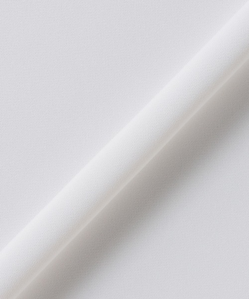 TOKYO SHIRTS（トウキョウシャツ）の「シルキーサテン バンドカラーフリル ブラウス（シャツ/ブラウス・レディース・ホワイト/グレー・M/L）」の12枚目の写真