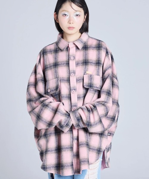 Little sunny bite(リトルサニーバイト)の「littlesunnybite/リトルサニーバイト/check jacket(その他アウター・レディース・ピンク/ブルー/ブラック・S/M)」の3枚目の写真