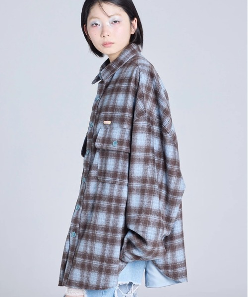 Little sunny bite(リトルサニーバイト)の「littlesunnybite/リトルサニーバイト/check jacket(その他アウター・レディース・ピンク/ブルー/ブラック・S/M)」の7枚目の写真