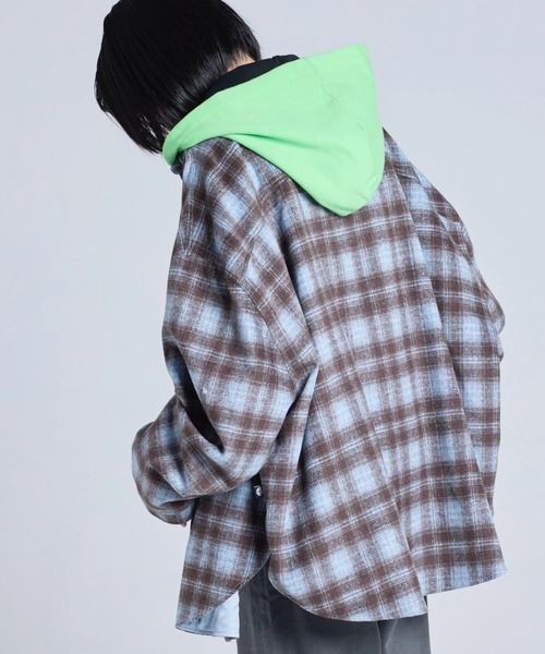 Little sunny bite(リトルサニーバイト)の「littlesunnybite/リトルサニーバイト/check jacket(その他アウター・レディース・ピンク/ブルー/ブラック・S/M)」の10枚目の写真