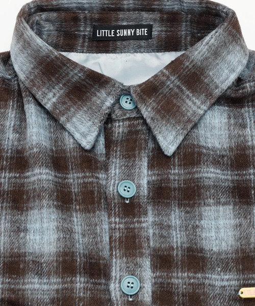 Little sunny bite(リトルサニーバイト)の「littlesunnybite/リトルサニーバイト/check jacket(その他アウター・レディース・ピンク/ブルー/ブラック・S/M)」の15枚目の写真