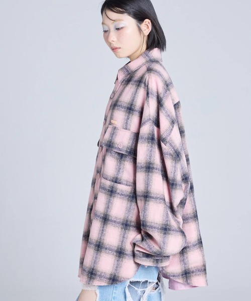 Little sunny bite(リトルサニーバイト)の「littlesunnybite/リトルサニーバイト/check jacket(その他アウター・レディース・ピンク/ブルー/ブラック・S/M)」の13枚目の写真