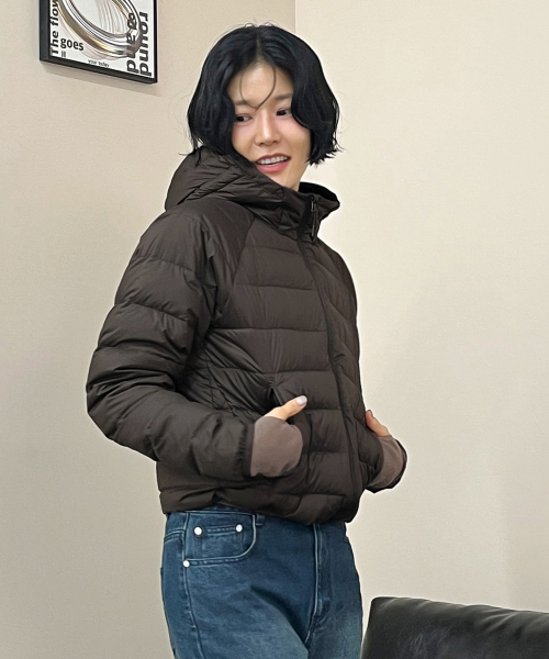 COSTUME O’CLOCK（コスチュームオクロック）の「[ダックダウンver.] ライトウェイトフードダックダウンパディングジャケットスカイブルー COWJP001SKYBLUE（ダウンジャケット/コート・レディース・その他・S/M/L）」の10枚目の写真