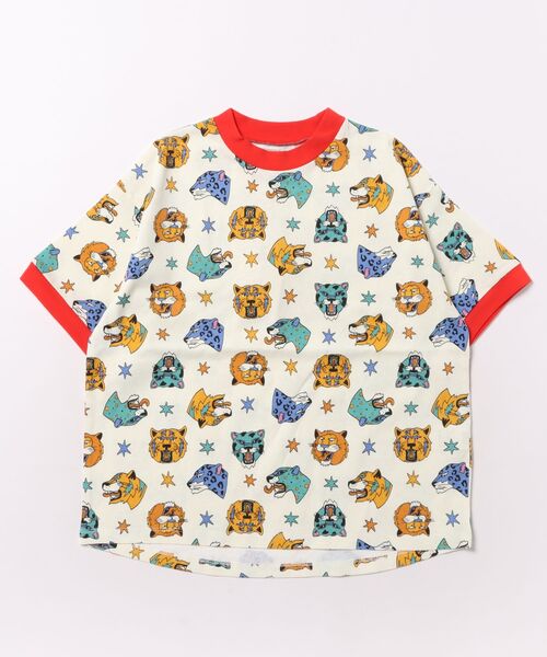 Ocean&Ground（オーシャン&グラウンド）の「Keiki POP Tシャツ（Tシャツ/カットソー・キッズ・パープル/ホワイト系その他/ライトグリーン/マルチ・80/90/110/130/140/95/100）」の2枚目の写真