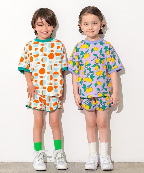 Ocean&Ground（オーシャン&グラウンド）の「Keiki POP Tシャツ（Tシャツ/カットソー・キッズ・パープル/ホワイト系その他/ライトグリーン/マルチ・80/90/110/130/140/95/100）」の6枚目の写真