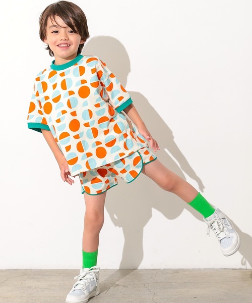 Ocean&Ground（オーシャン&グラウンド）の「Keiki POP Tシャツ（Tシャツ/カットソー・キッズ・パープル/ホワイト系その他/ライトグリーン/マルチ・80/90/110/130/140/95/100）」の14枚目の写真