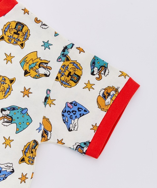 Ocean&Ground(オーシャン&グラウンド)の「Keiki POP Tシャツ(Tシャツ/カットソー・キッズ・パープル/ホワイト系その他/ライトグリーン/マルチ・80/90/110/130/140/95/100/120)」の19枚目の写真