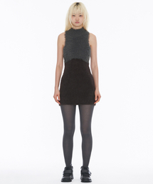 WELLBEING EXPRESS（ウェルビーイングエクスプレス）の「Shaggy Knit Dress Charcoal（ワンピース）」