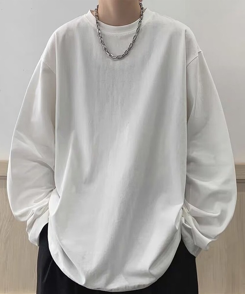 SBG(エスビー)の「SBG オーバーサイズ ロンT(Tシャツ/カットソー・メンズ・ブラック/ダークグレー/ライトグレー/ホワイト・MEDIUM/LARGE)」の2枚目の写真