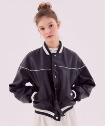 レザーポイントジャケット [ネイビー]