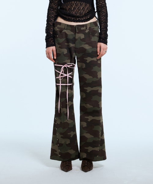 LARTIGENT(ラーティゼン)の「L11 RIBBON BOOTSCUT PANTS(KHAKI)(その他パンツ・レディース・その他・S/M)」の6枚目の写真