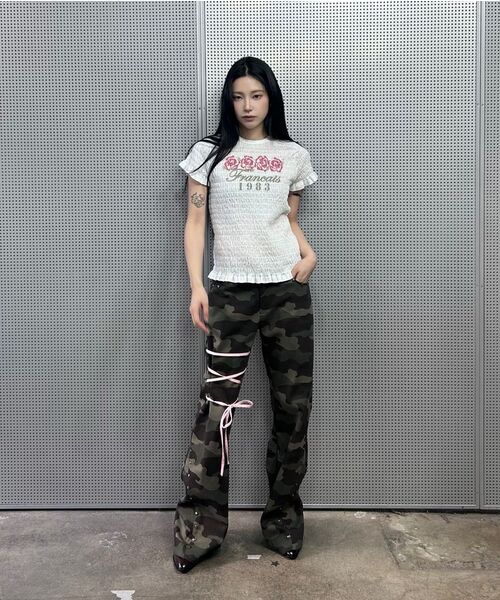 LARTIGENT(ラーティゼン)の「L11 RIBBON BOOTSCUT PANTS(KHAKI)(その他パンツ・レディース・その他・S/M)」の10枚目の写真