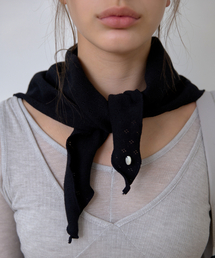 LAMINEZ（ラミネズ）の「パンチングコットンスカーフ - ブラック（バンダナ/スカーフ）」