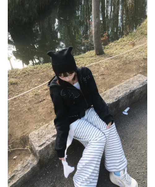THECOLDESTMOMENT(ザコールデストモーメント)の「TCM at hooded zip-up (black)(パーカー・レディース・その他・S/M/L)」の14枚目の写真