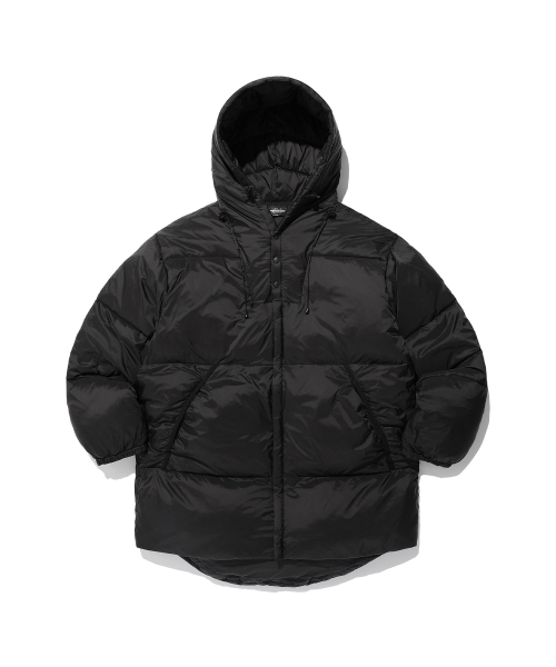 NICE GHOST CLUB(ナイスゴーストクラブ)の「HOODED MIDI PUFFER_BLACK(NG2EWUB902A)(ダウンジャケット/コート・レディース・ブラック・M/L/S)」の1枚目の写真
