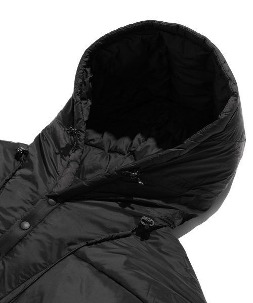 NICE GHOST CLUB(ナイスゴーストクラブ)の「HOODED MIDI PUFFER_BLACK(NG2EWUB902A)(ダウンジャケット/コート・レディース・ブラック・M/L/S)」の7枚目の写真