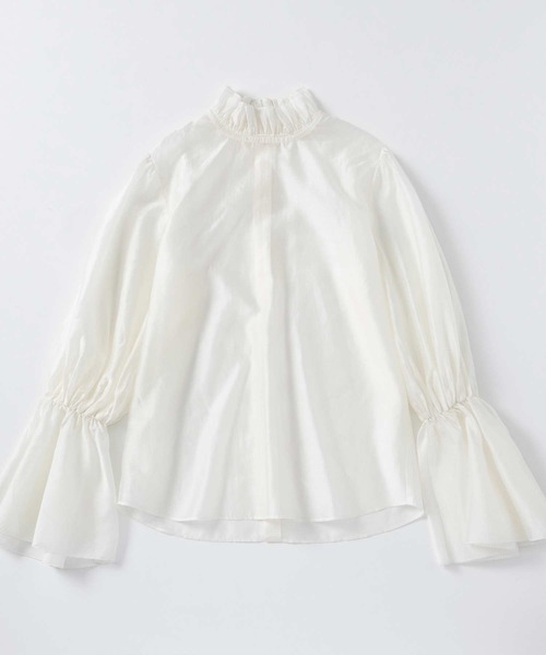 AJUGA.（アジュガ）の「フレアスリーブ スタンドネックシアーブラウス【セレモニー/オケージョン】（シャツ/ブラウス・レディース・オフホワイト/ピンク/ブラック・FREE）」の20枚目の写真