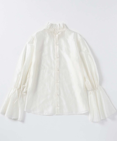 AJUGA.（アジュガ）の「フレアスリーブ スタンドネックシアーブラウス【セレモニー/オケージョン】（シャツ/ブラウス・レディース・オフホワイト/ピンク/ブラック・FREE）」の21枚目の写真