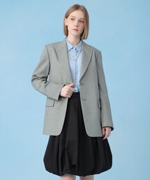 ANAYI | 【セットアップ対応商品】シャークスキンシングル ジャケット(テーラードジャケット)
