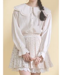 merry jenny | おはなスカラップブラウス(シャツ/ブラウス)