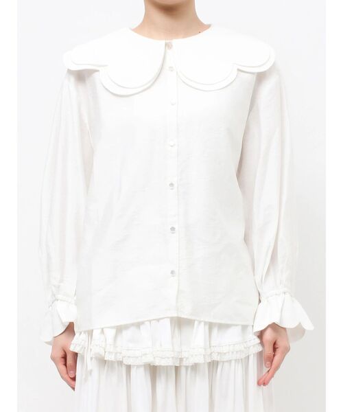 merry jenny(メリージェニー)の「おはなスカラップブラウス(シャツ/ブラウス・レディース・ブラック/ピンク・FREE)」の12枚目の写真