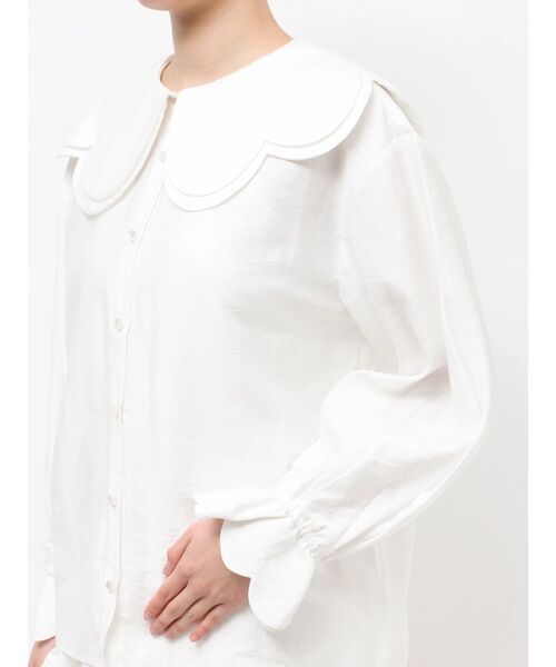 merry jenny(メリージェニー)の「おはなスカラップブラウス(シャツ/ブラウス・レディース・ブラック/ピンク・FREE)」の16枚目の写真