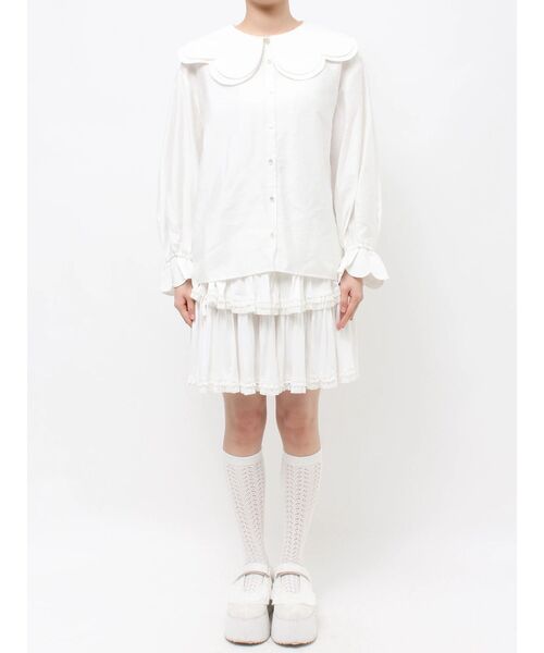 merry jenny(メリージェニー)の「おはなスカラップブラウス(シャツ/ブラウス・レディース・ブラック/ピンク・FREE)」の19枚目の写真