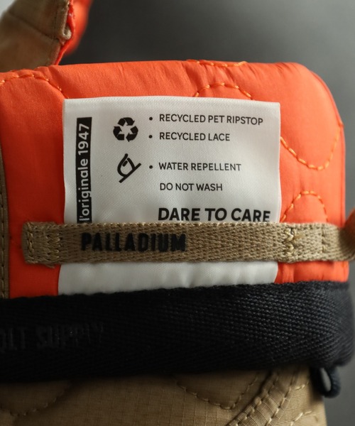 PALLADIUM(パラディウム)の「BAGGY RE-QUILTED バギー キルトテッド スニーカー(ブーツ・メンズ・オリーブ/キャメル・22.5cm/24cm/24.5cm/26cm/26.5cm/27cm/27.5cm/28cm)」の15枚目の写真