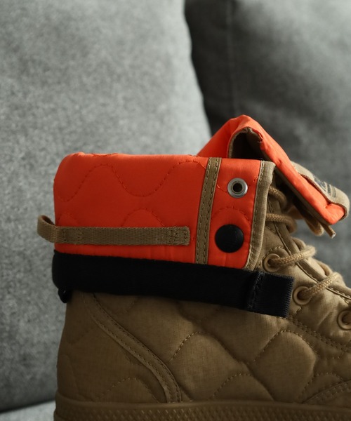 PALLADIUM(パラディウム)の「BAGGY RE-QUILTED バギー キルトテッド スニーカー(ブーツ・メンズ・オリーブ/キャメル・22.5cm/24cm/24.5cm/26cm/26.5cm/27cm/27.5cm/28cm)」の16枚目の写真