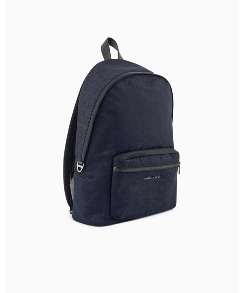 ARMANI EXCHANGE（アルマーニエクスチェンジ）の「【A|X アルマーニ エクスチェンジ】オールオーバージャカードロゴ バックパック（バックパック/リュック・メンズ・ダークネイビー・FREE）」の5枚目の写真