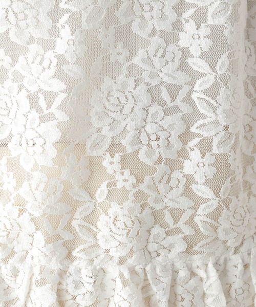 RAGEBLUE(レイジブルー)の「ベルスリーブ/レースフリルレイヤードトップス(Tシャツ/カットソー・レディース・ホワイト/ブラック・FREE)」の16枚目の写真