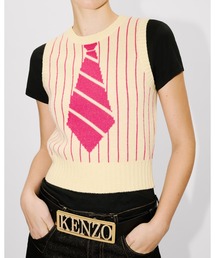 KENZO（ケンゾー）の「'KENZO トロンプルイユ' ベスト イン ウール コットン（その他トップス）」