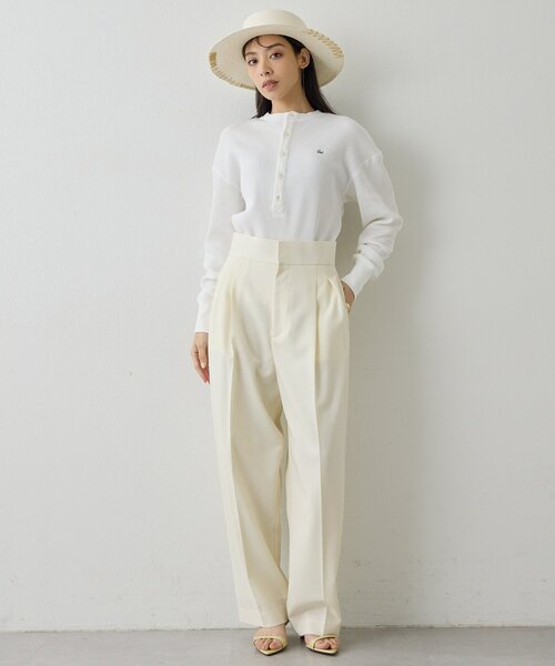 Whim Gazette(ウィムガゼット)の「サーマルヘンリープルオーバー(Tシャツ/カットソー・レディース・オフホワイト/グレー・FREE)」の19枚目の写真