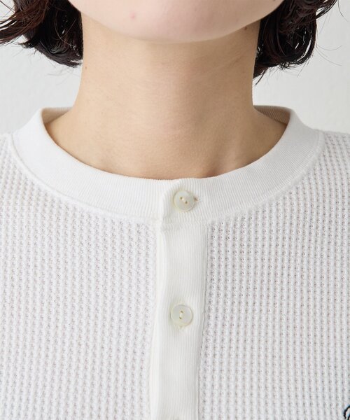 Whim Gazette(ウィムガゼット)の「サーマルヘンリープルオーバー(Tシャツ/カットソー・レディース・オフホワイト/グレー・FREE)」の11枚目の写真