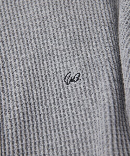 Whim Gazette(ウィムガゼット)の「サーマルヘンリープルオーバー(Tシャツ/カットソー・レディース・オフホワイト/グレー・FREE)」の6枚目の写真