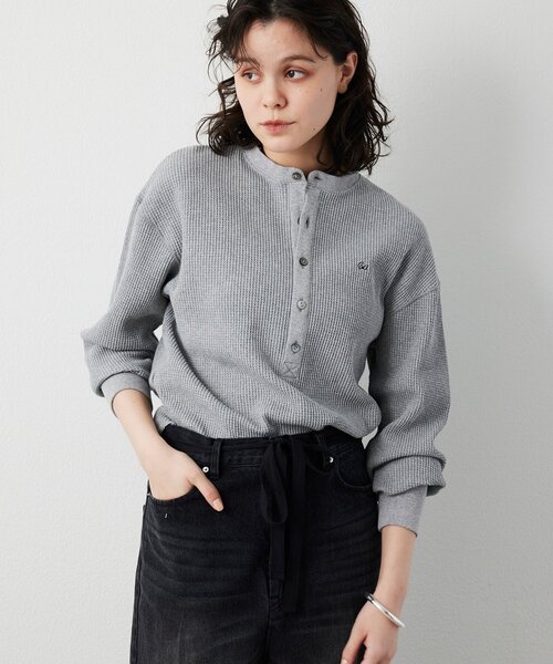 Whim Gazette(ウィムガゼット)の「サーマルヘンリープルオーバー(Tシャツ/カットソー・レディース・オフホワイト/グレー・FREE)」の21枚目の写真
