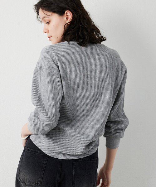 Whim Gazette(ウィムガゼット)の「サーマルヘンリープルオーバー(Tシャツ/カットソー・レディース・オフホワイト/グレー・FREE)」の14枚目の写真