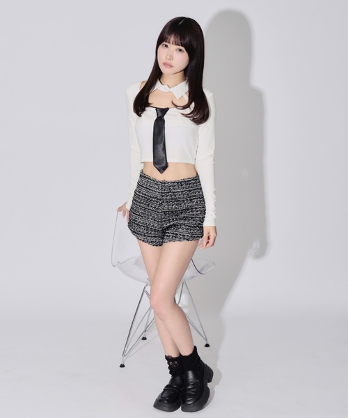 JilLA（ジルア）の「Cutout Feminine Blouse / カットアウトフェミニンブラウス（シャツ/ブラウス・レディース・ホワイト・FREE）」の6枚目の写真