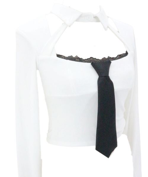 JilLA（ジルア）の「Cutout Feminine Blouse / カットアウトフェミニンブラウス（シャツ/ブラウス・レディース・ホワイト・FREE）」の3枚目の写真