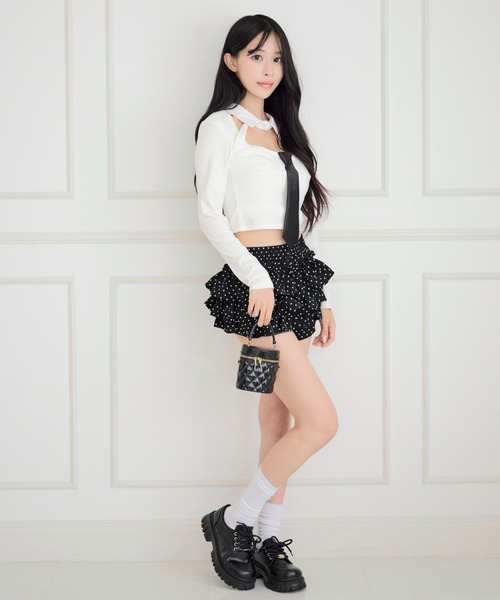 JilLA（ジルア）の「Cutout Feminine Blouse / カットアウトフェミニンブラウス（シャツ/ブラウス・レディース・ホワイト・FREE）」の12枚目の写真
