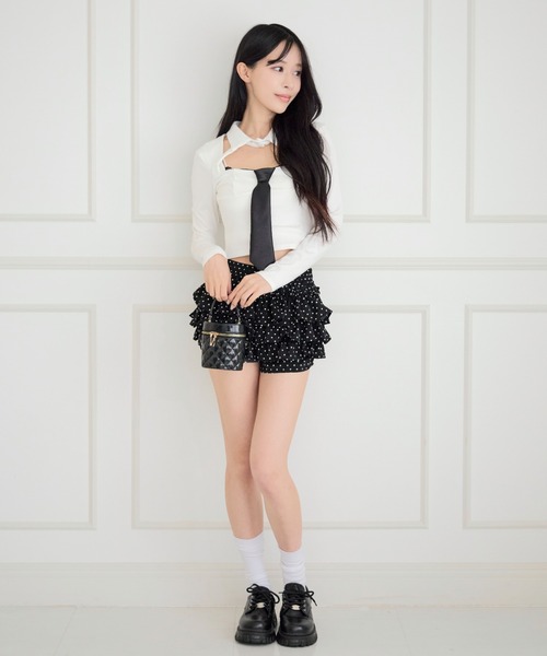 JilLA（ジルア）の「Cutout Feminine Blouse / カットアウトフェミニンブラウス（シャツ/ブラウス・レディース・ホワイト・FREE）」の11枚目の写真