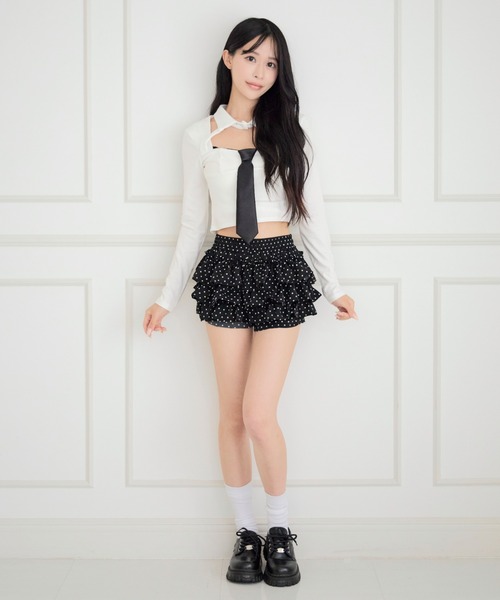 JilLA（ジルア）の「Cutout Feminine Blouse / カットアウトフェミニンブラウス（シャツ/ブラウス・レディース・ホワイト・FREE）」の10枚目の写真